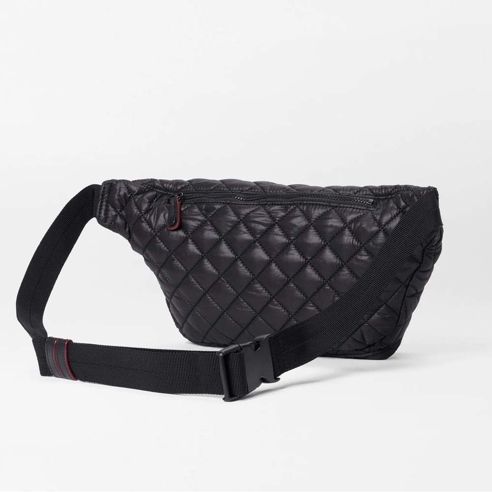 MZ Wallace Black Quilted Nylon Belt Bag - Picture 3 of 5